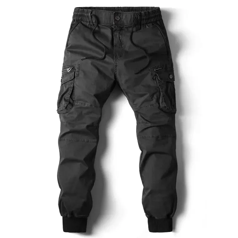 Cargo Pants Men Jogging Casual Pants Cotton Full Length Tactical Military Pants Trousers - Image 3