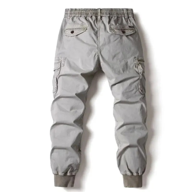 Cargo Pants Men Jogging Casual Pants Cotton Full Length Tactical Military Pants Trousers - Image 2
